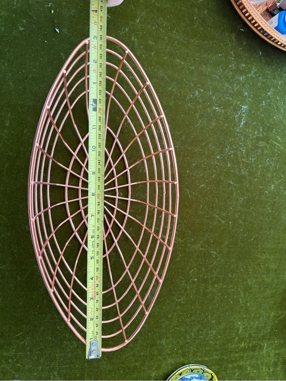 Copper finish Wire Fruit Bowl Basket - Decorative Home Accent